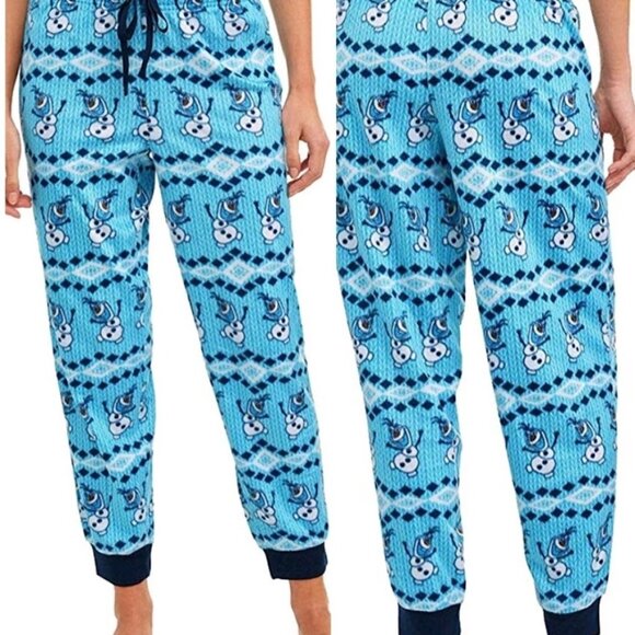 Olaf Frozen Plus Size Cuffed Sleep Pants NWT 3X - Picture 1 of 2